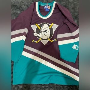 Vintage 90s starter NHL Anaheim Mighty Ducks Jersey